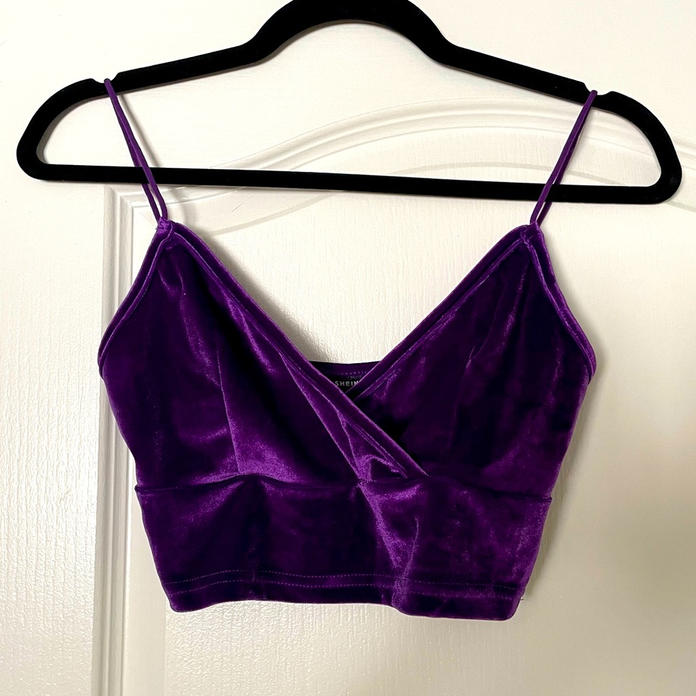 SHEIN Velvet Cropped Tank